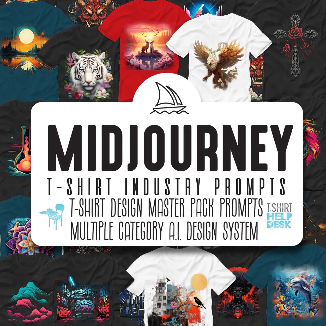Midjourney Prompts T-shirt Design Prompts Collection