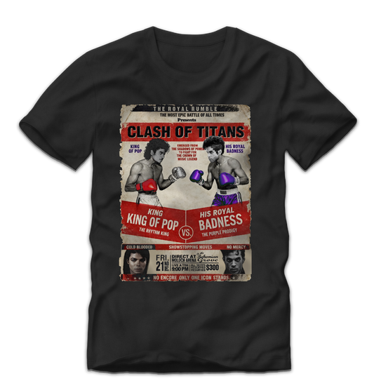 Purple ONE  vs King Pop Retro Tribute Tee