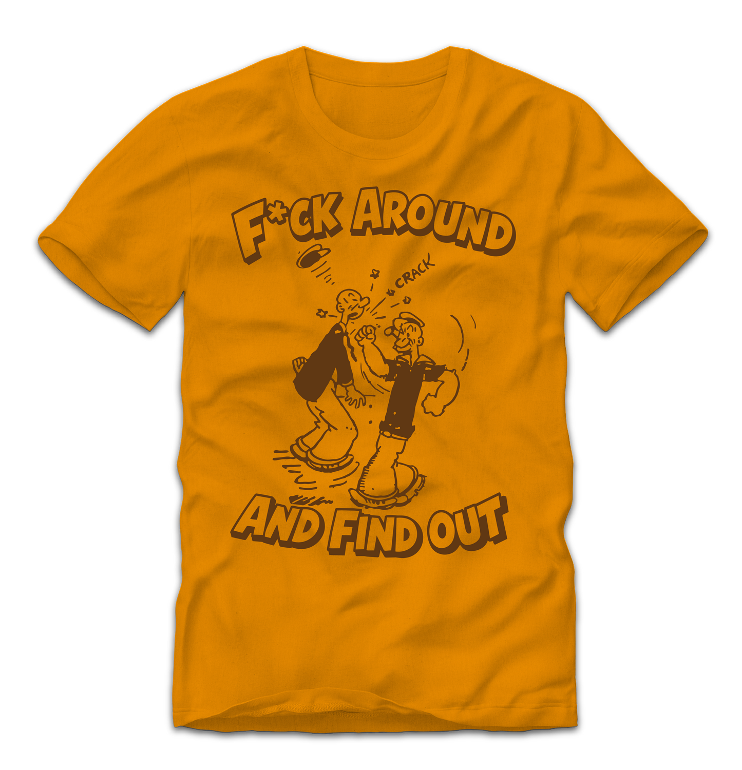 F AROUND AND FIND OUT Public Domain  Popeye T-shirt art - tshirthelpdeskstore